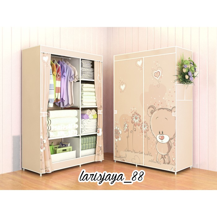 lemari / lemari pakaian / lemari pakaian portable / lemari portable / rak pakaian / rak