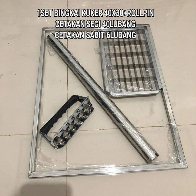 

PAKET BINGKAI KUKER+ROLLPIN+CETAKAN