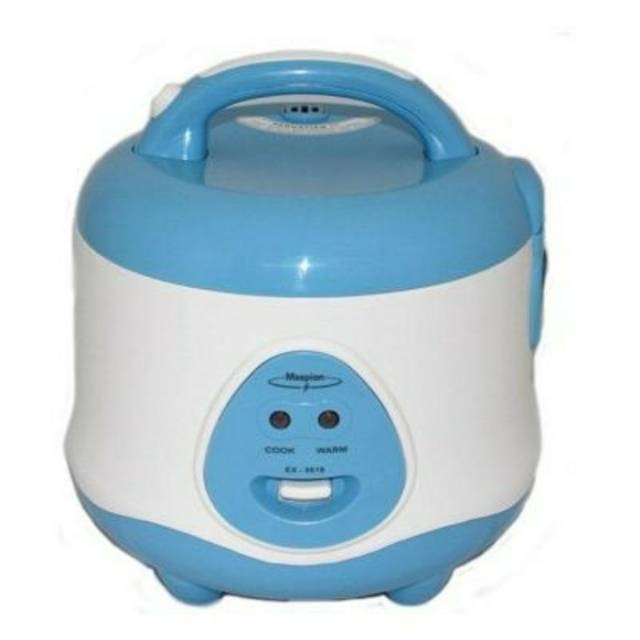 Maspion MRJ EX-0618 Rice Cooker 0.8L Putih - Memasak Nasi, Menghangatkan, dan Mengukus