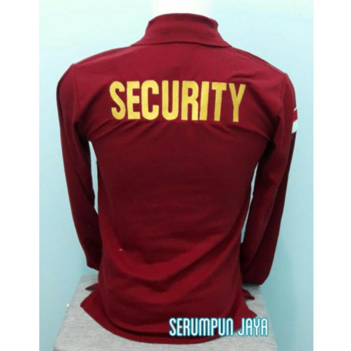 KAOS SECURITY - KAOS SECURITY TURN BACK CRIME MARUN PANJANG - KAOS KERAH SECURITY TBC FULL BORDIR