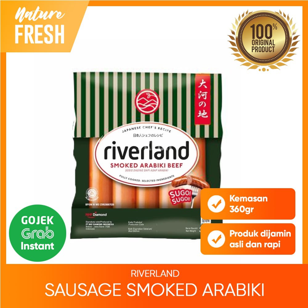 Riverland Sosis Sapi Jepang Ichimi / Smoked Arabiki Beef 360gr