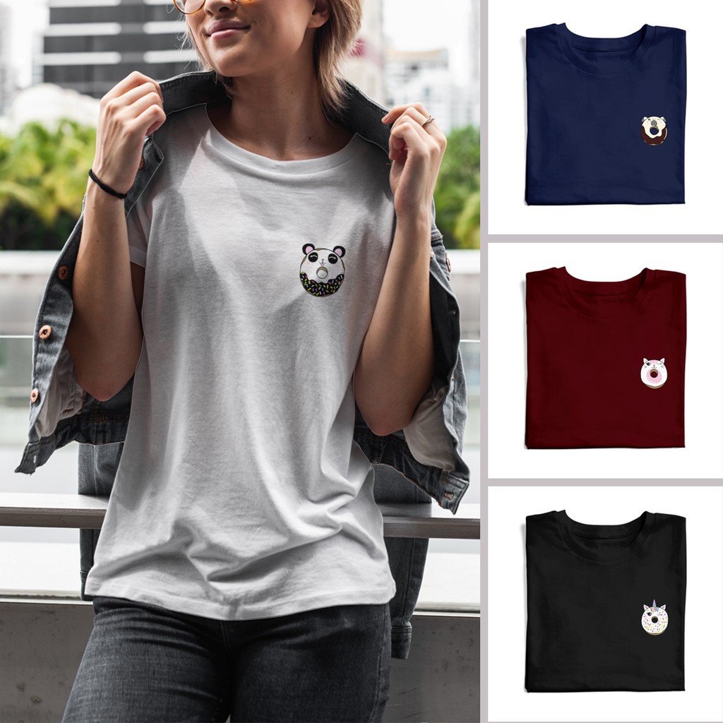 04 COLLECTION / Kaos Baju Lucu Donat / Baju Makanan Karakter