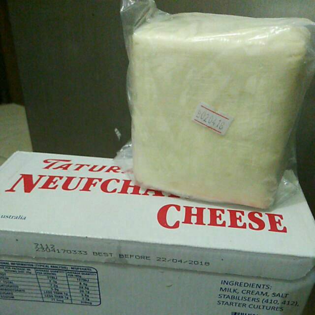 

Cream Cheese Tatura Neufchatel 500gr Potongan