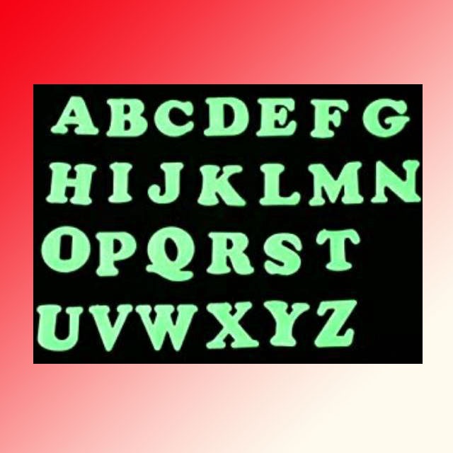

Wall Stiker Alphabet Huruf Glow In The Dark