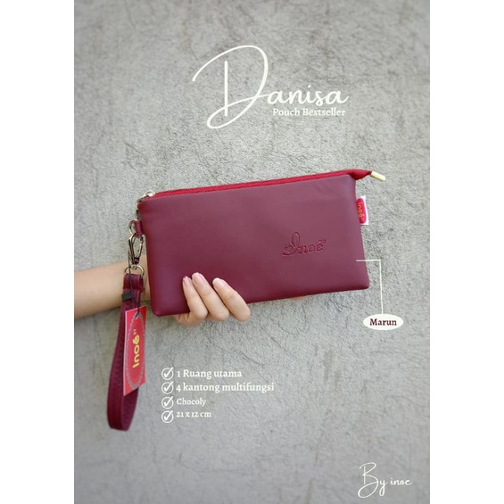 DOMPET FLIP DANISA CHOCOLY / KULIT SINTETIS SNOW POUCH DOMPET BY INOE ORI