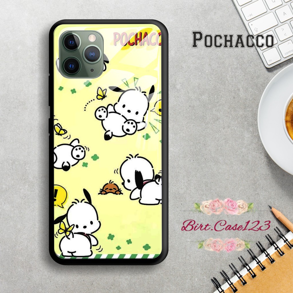 Back case glass POCHACCO Samsung J2prime G530prime A01 CORE A20 A30 A20s A50 A50s A21s A01 BC1537