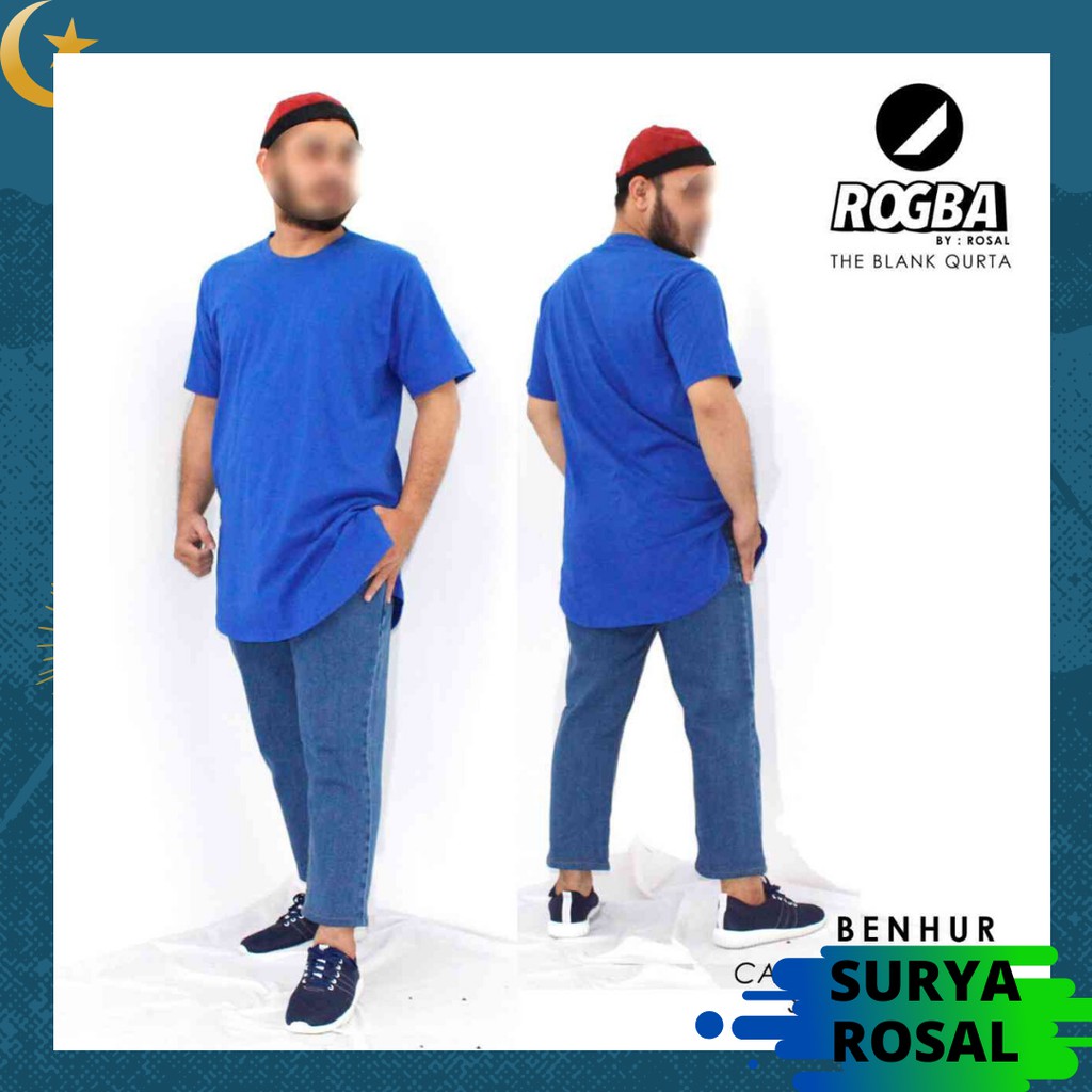 Kaos Kurta Jumbo S - XXL Kaos Jumbo Kurta Merk ROSAL ROGBA KAOS PRIA MURAH PREMIUM KAOS PRIA POLOS