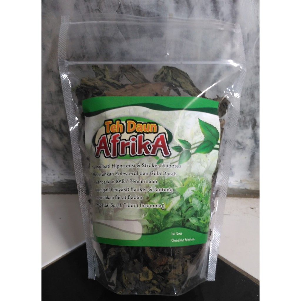 Teh Daun Afrika - Daun Obat - Obat Herbal Seduh Afrika - Herbal Daun Afrika Kering - Teh Daun Afrika