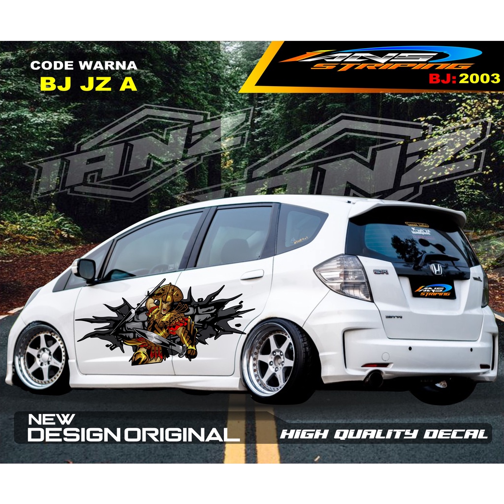 DECAL MOBIL HONDA JAZZ MOBILIO AGYA AYLA / STIKER VARIASI BODY SAMPING MOBIL AYLA / STIKER MOBIL TERMURAH / VARIASI STIKER MOBIL TERBARU / STIKER MOBIL