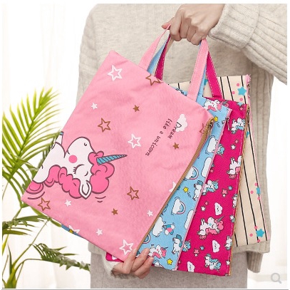 

Dream Unicorn Portable A4 File Storage Pouch Bag / Tempat Buku Alat Tulis