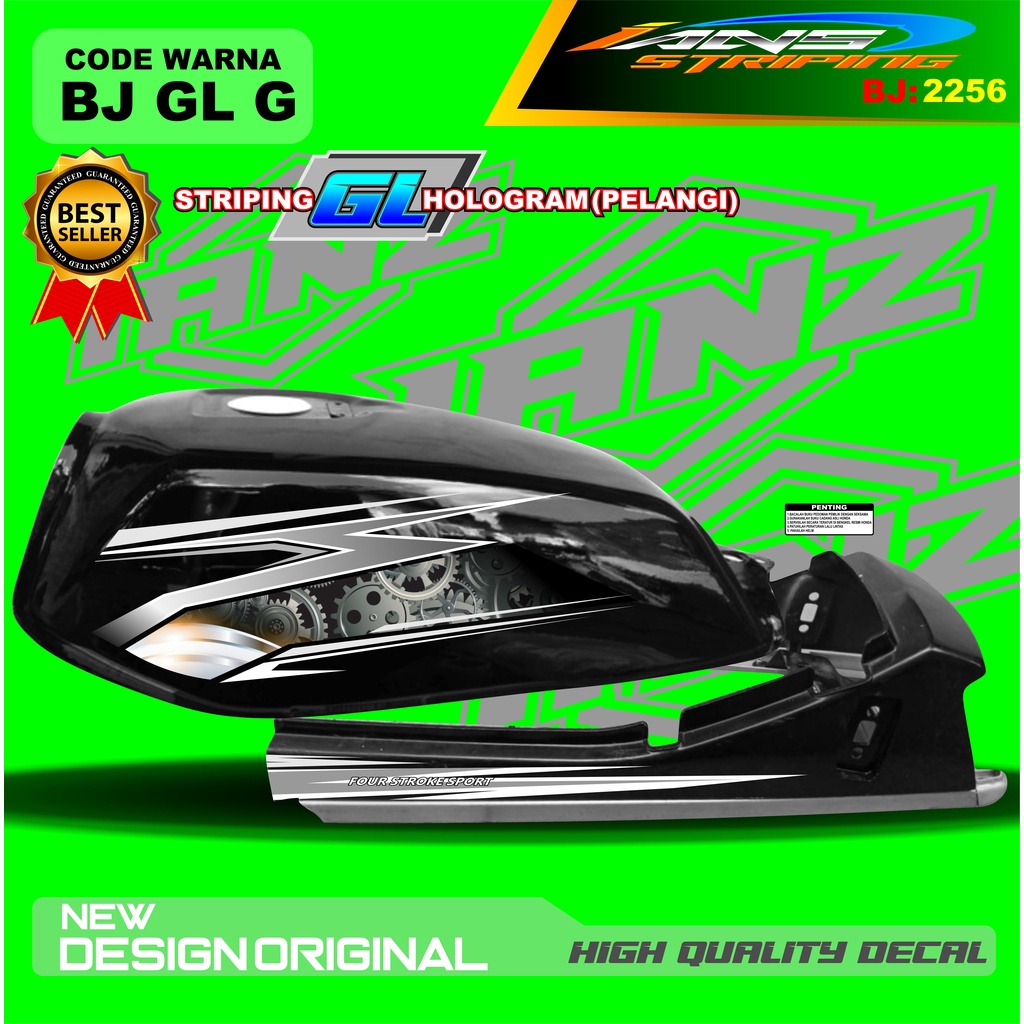 STRIPING GL PRO TERBARU / STIKER MOTOR GL TERMURAH / STRIPING MOTOR GL 100 / STIKER MOTOR