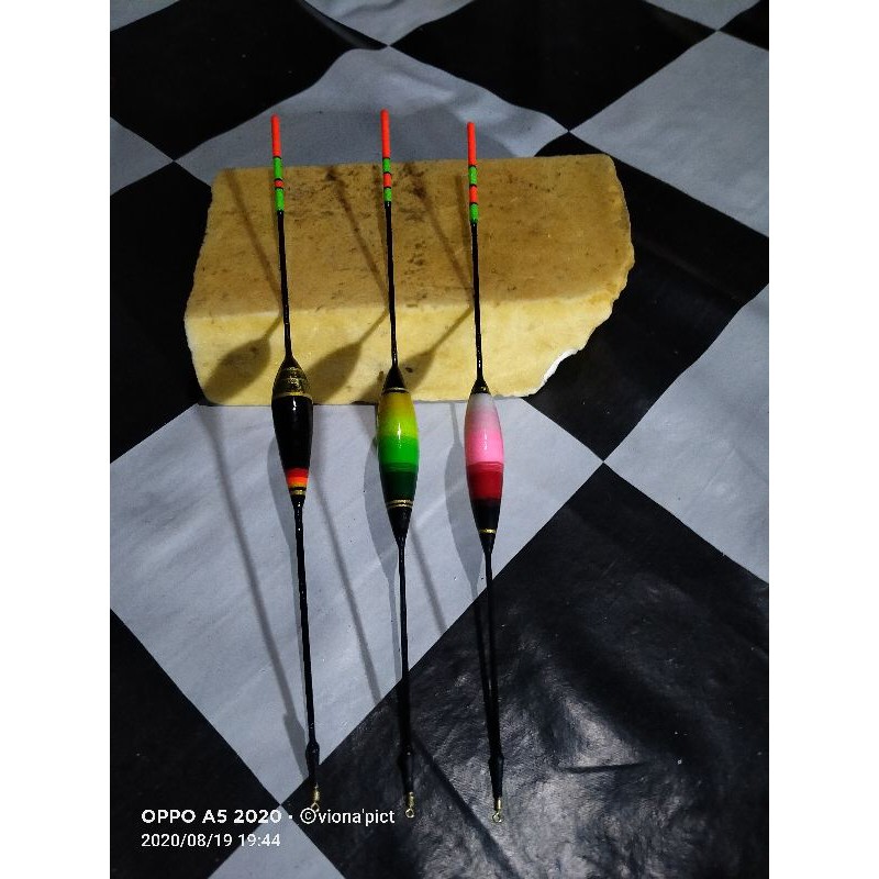 pelampung pancing anti badai hand made panjang 25 cm