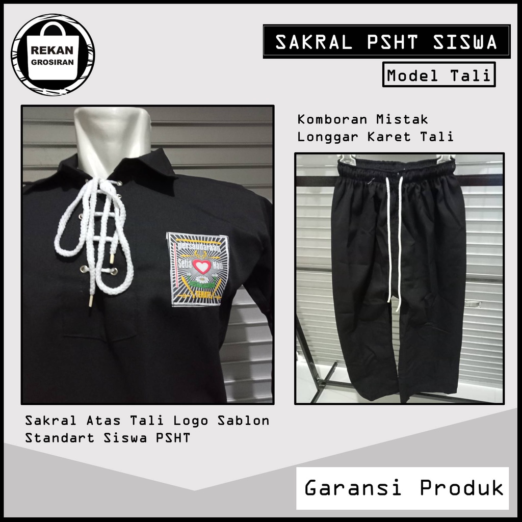 Sakral PSHT -  Baju Sakral PSHT Tali - Seragam Siswa PSHT - Baju Sakral Siswa PSHT - Baju Siswa PSHT