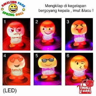 [IMPORT] - Hiasan Pajangan Mobil Dashboard Emoji Smile Face Car Display Kode HPM2
