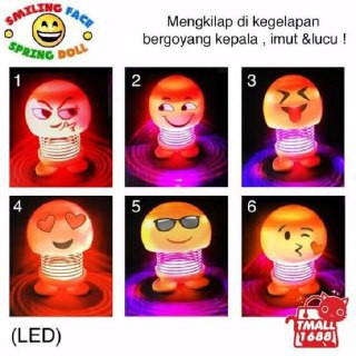 [IMPORT] - Hiasan Pajangan Mobil Dashboard Emoji Smile Face Car Display Kode HPM2