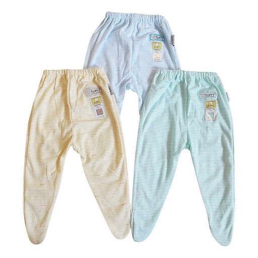 Celana Panjang Fluffy New Born 3Pcs (Warna Random)