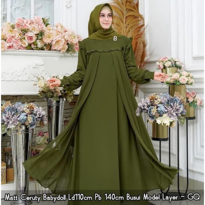 Ns Fc Najibah Gamis Syar'i asdf ( BIG SALE )  - GAMIS DRESS AYESHA MAXI