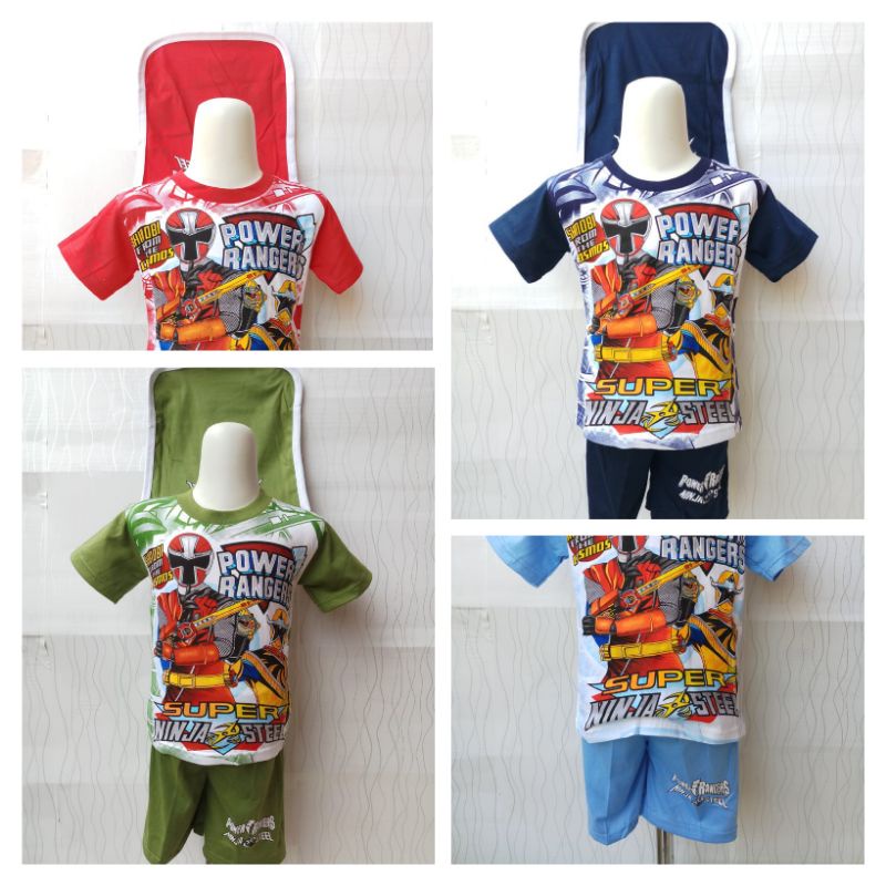 Setelan bersayap anak laki laki power rangers 1-8th sayap