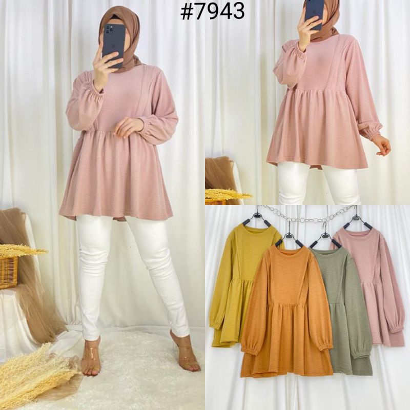 NEW BLOUSE BAHAN KAOS UNIQLO IMPORT | BLOUSE KAOS UNIQLO MURAH | BLOUSE UNIQLO IMPORT | ATS802