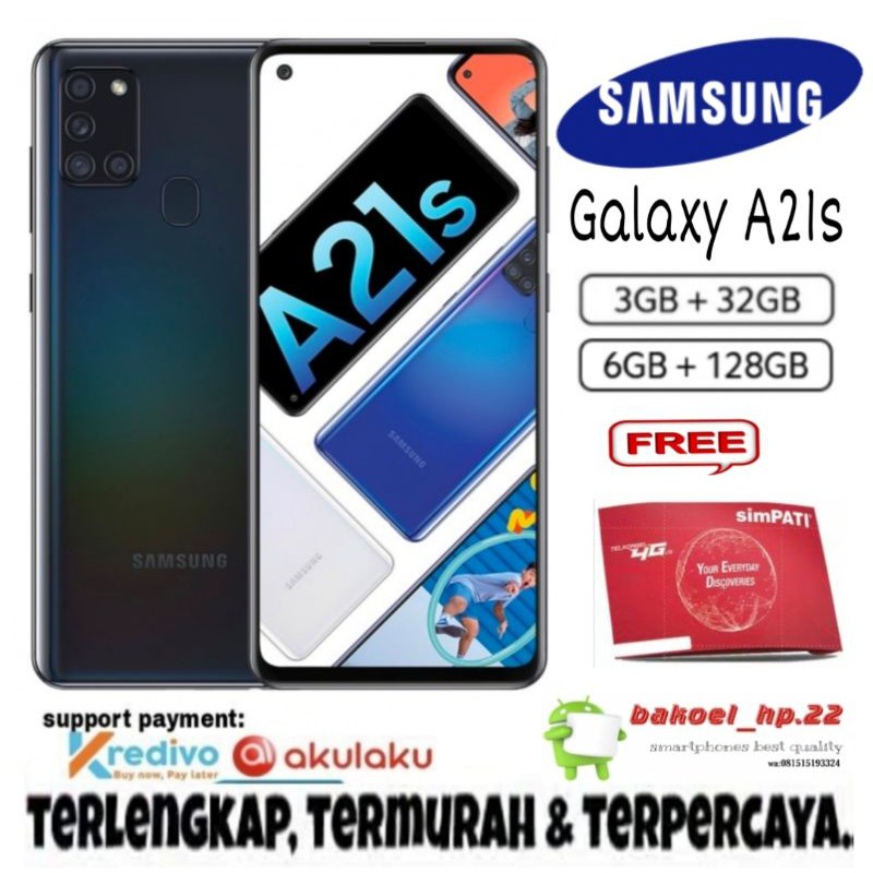 Samsung Galaxy A21s 3/32 , 6/64 &amp; 6/128 GB - Garansi Resmi SEIN