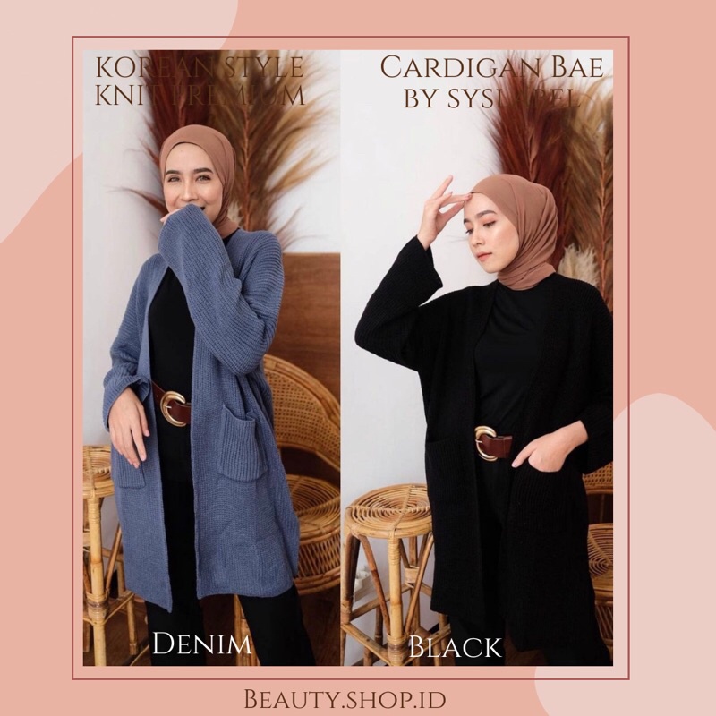 [PREMIUM] LONG CARDIGAN BAE BY SYSLABEL - KNIT CARDI PREMIUM A5