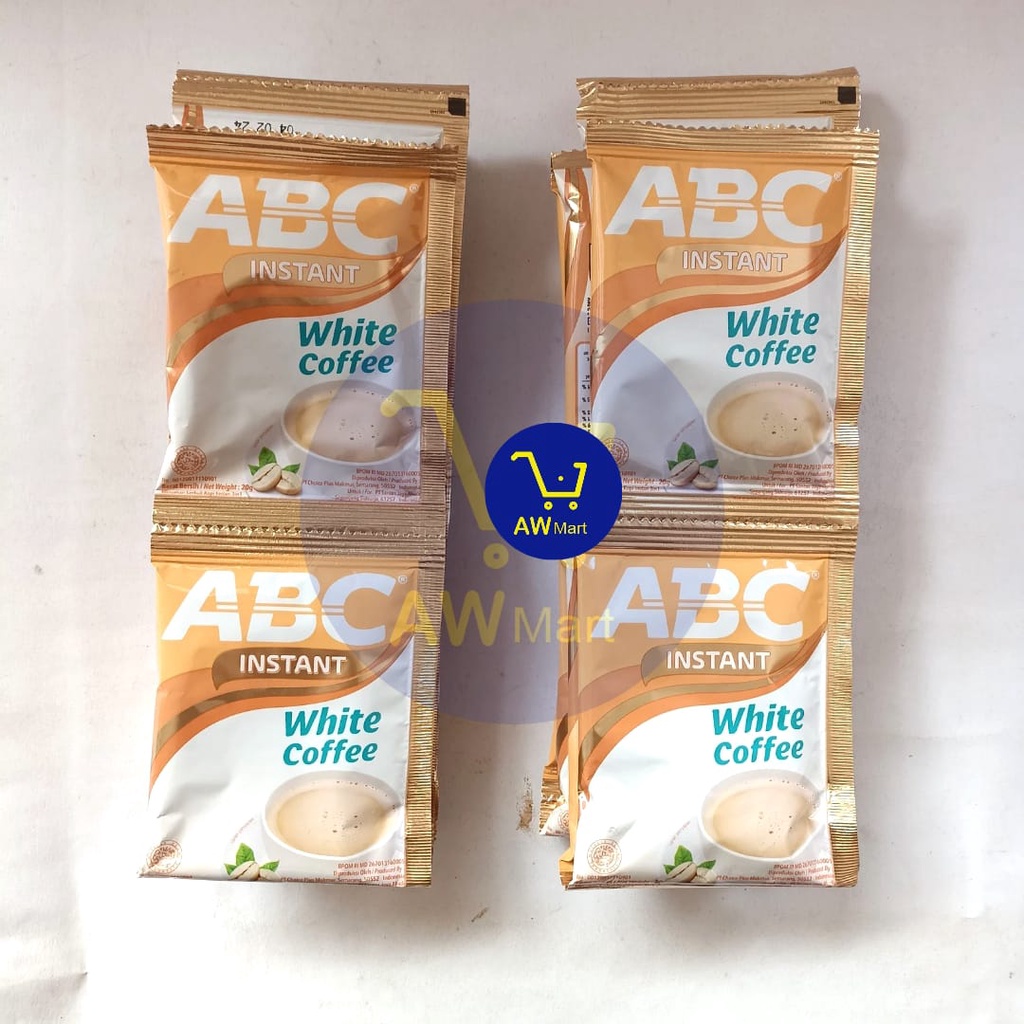 KOPI ABC WHITE COFFE INSTAN (RENCENG 10 SACHET X 20GRAM)