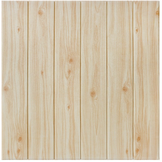 （COD ）Wallpaper 3D FOAM / Motif Kayu Wood Foam Dekorasi Kamar Murah High Quality 70x70cm-Wood color/ 70x70cm