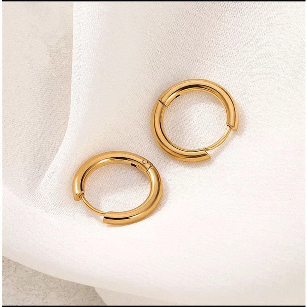 Anting Hoop Model Sederhana Gipsy Untuk Wanita dan Pria ( Unisex )