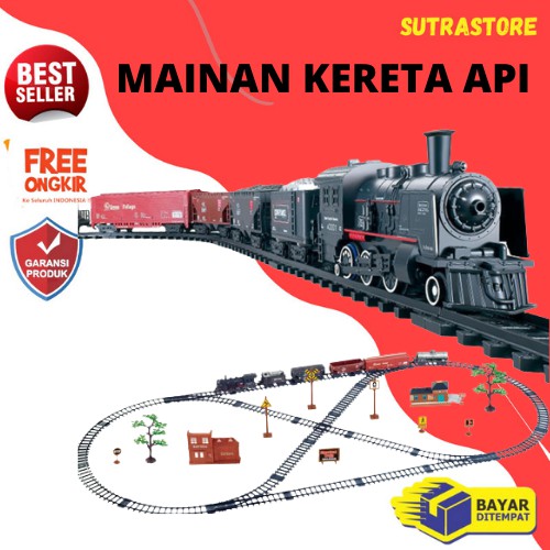 MAINAN KERETA API UKURAN BESAR MAINAN ANAK LAKI LAKI COWOK BONUS RUBIK PUZZLE THOMAS
