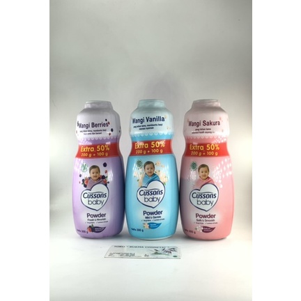 CUSSONS BABY POWDER BEDAK BAYI 200GR + 100GR