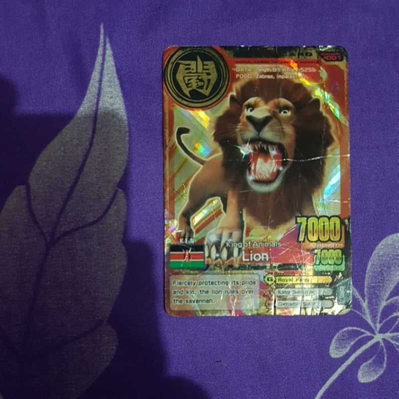 Kartu Animal Kaiser "LION" Ver.2 Original Gold Card