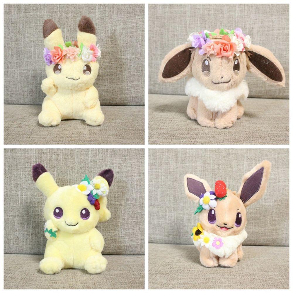 Needway Pokemon Mainan Mewah Koleksi Hadiah Natal Pikachu Mainan Kartun Anime Jepang Paskah Eevee Boneka Mainan