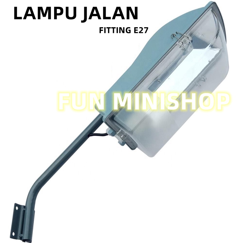 Kap Lampu Jalan PJU waterproof LED outdoor fitting E27 SNI