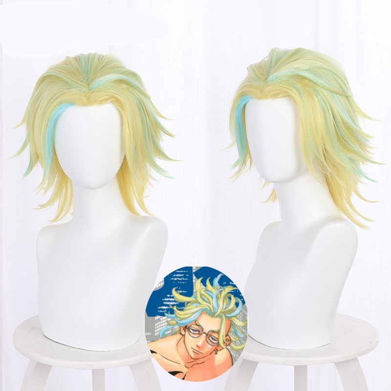 PREORDER Anime Haitani Rindo Wig Anime Tokyo Revengers Cosplay Wig Tenjiku Hair Synthetic Hair Party