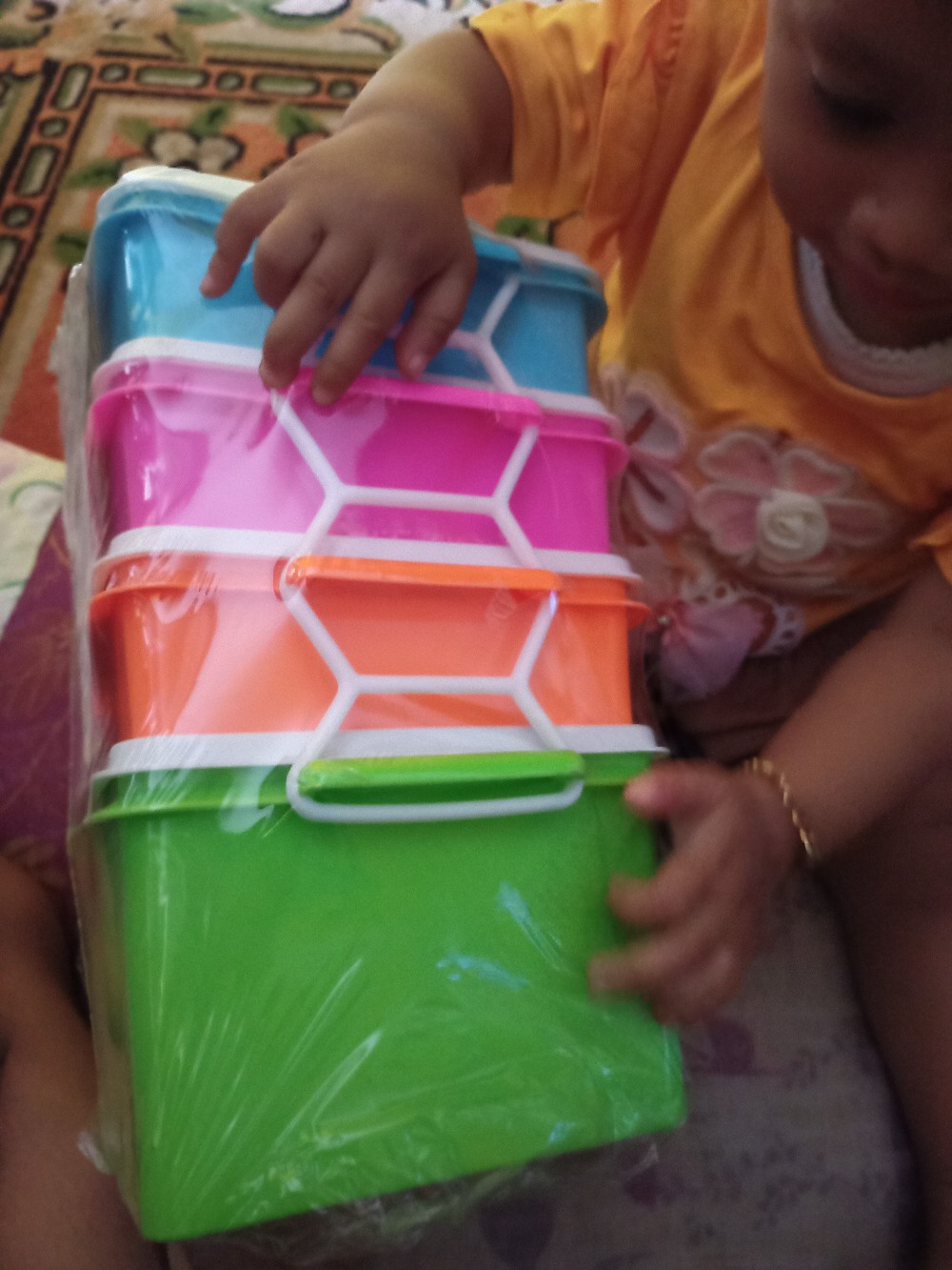 Serbu Murah - Lunchbox Susun / Rantang Hokaido 3 Susun  - Rantang Pelangi 3 Susun / Rantang Rainbow