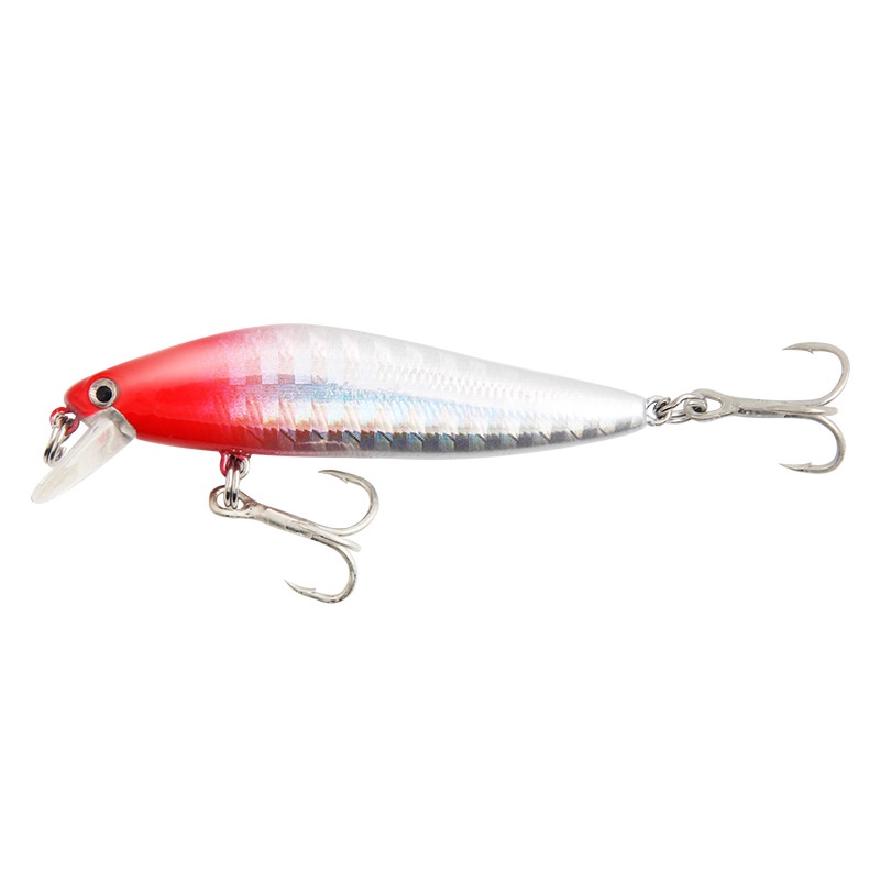 Shengyao 1pc Umpan Pancing Minnow Fishing Lure Tiruan Bentuk Ikan 10g 14g Dengan 3X Kail Treble Bait