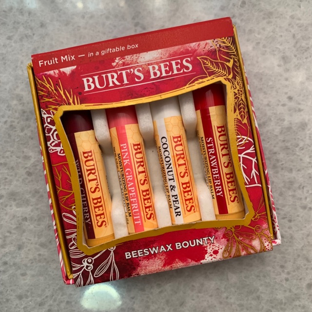 Burt’s Bees Moisturizing Lip Balm Fruit Mix in Giftable Box
