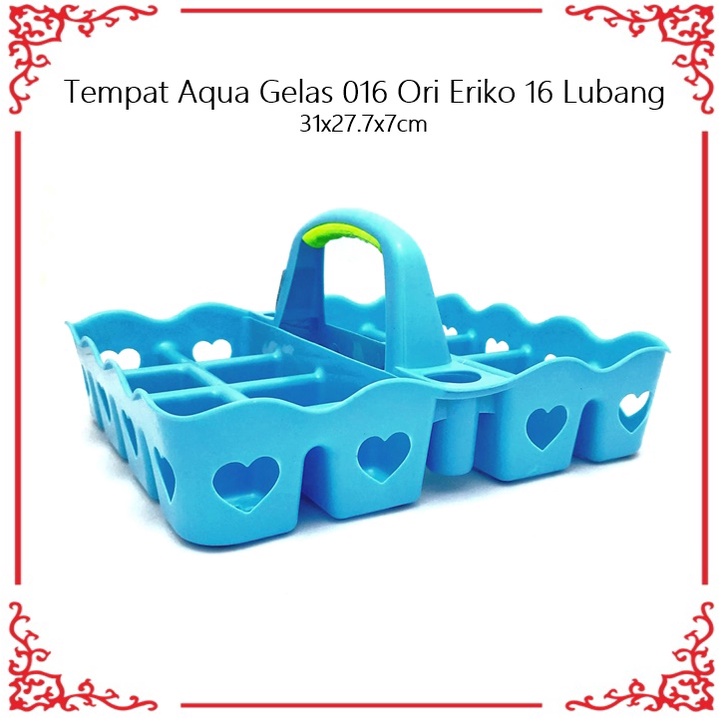 Tempat Aqua Gelas/Wadah  016 Ori Eriko 16 Lubang