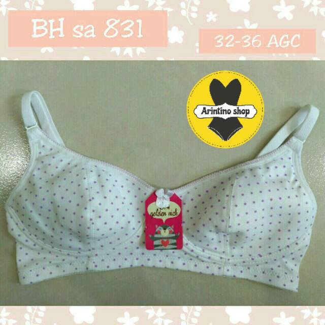 Bh Bra (REMAJA) Golden Nick SA 831 {Cup A} Motif | Bra Remaja Tanpa Busa Tanpa Kawat |jx