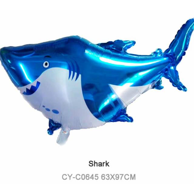 Balon Foil Baby Shark Jumbo / Balon Foil Ikan Hiu Jumbo