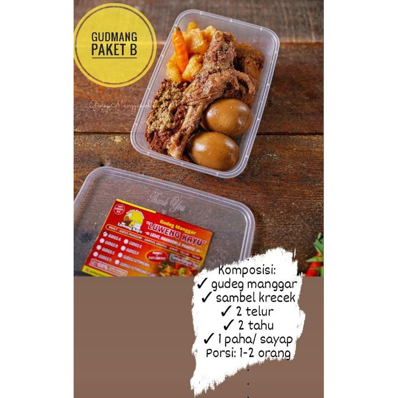 

Gudeg Manggar Luweng Kayu Paket B