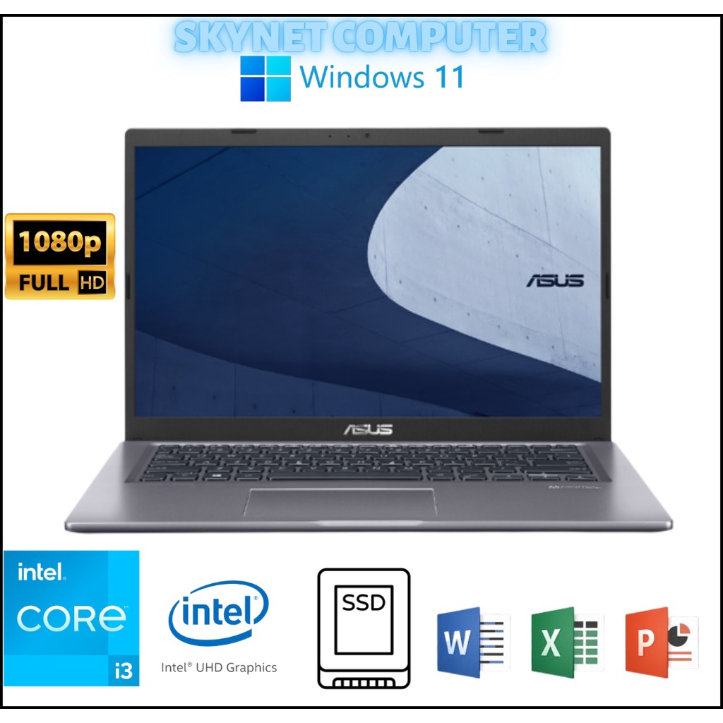 ASUS EXPERTBOOK P1412CEA INTEL CORE i3 1115G4 RAM12GB SSD256GB WINDOWS 11 ORIGINAL