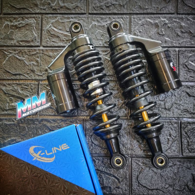 Shock Skok Belakang Jupiter FIZ Vega CB GL Megapro Grand Supra 280 320 340 Xline Tabung Black Editio
