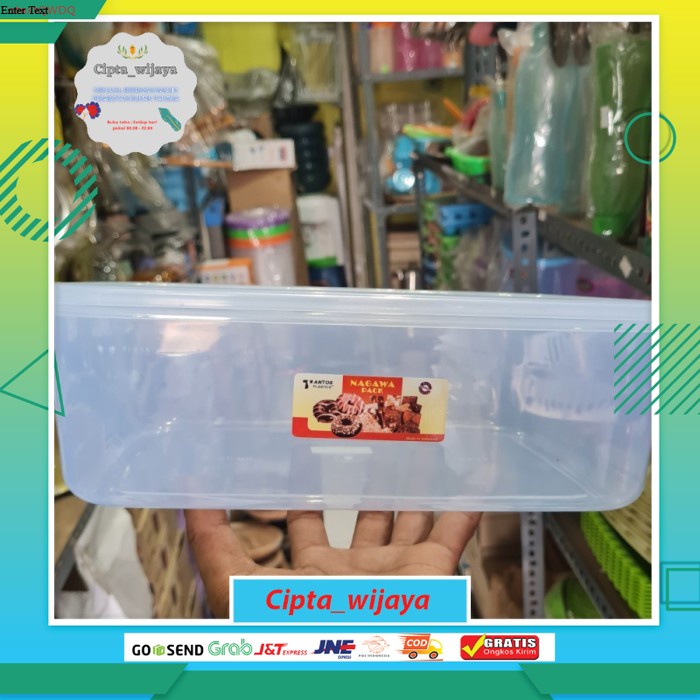 Food Box Plastik 3500 ML Nagawa 5212 TANTOS/ Tempat Donat Plastik 3500 ML Nagawa Pack 5212 TANTOS