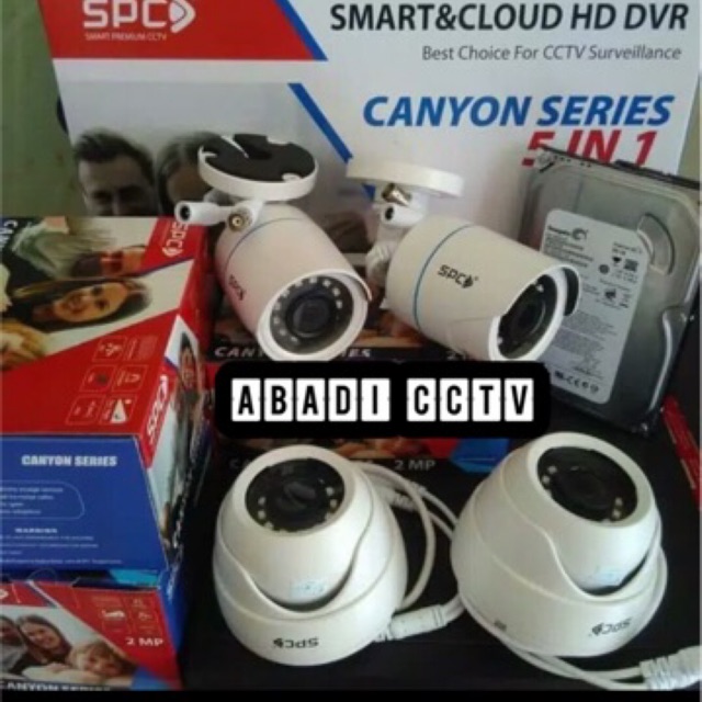 PROMO PAKET KAMERA CCTV SPC 4.Channel 1080P 2.Megapixel