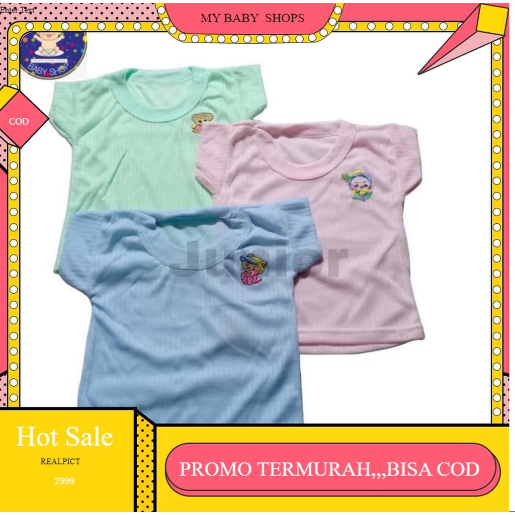 MEGA KAOS OBLONG TANGAN PNDEK MURAH ISI 6 Pcs Kaos Oblong Salur Bayi - Baju Bayi Newborn 6PC KAOS OBLONG BAYI MURAH BERKUALITAS-OBLONG BAYI MEGA-OBLONG BAYI