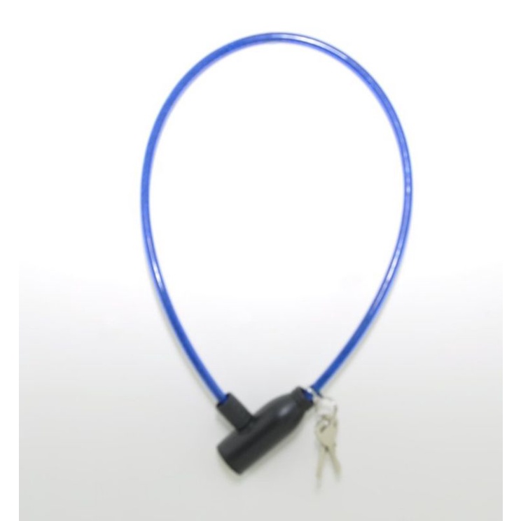 Gembok Sepeda Cable Lock Kunci Pengaman Motor Helm Pentol Baja Karet Kawat Termurah-3