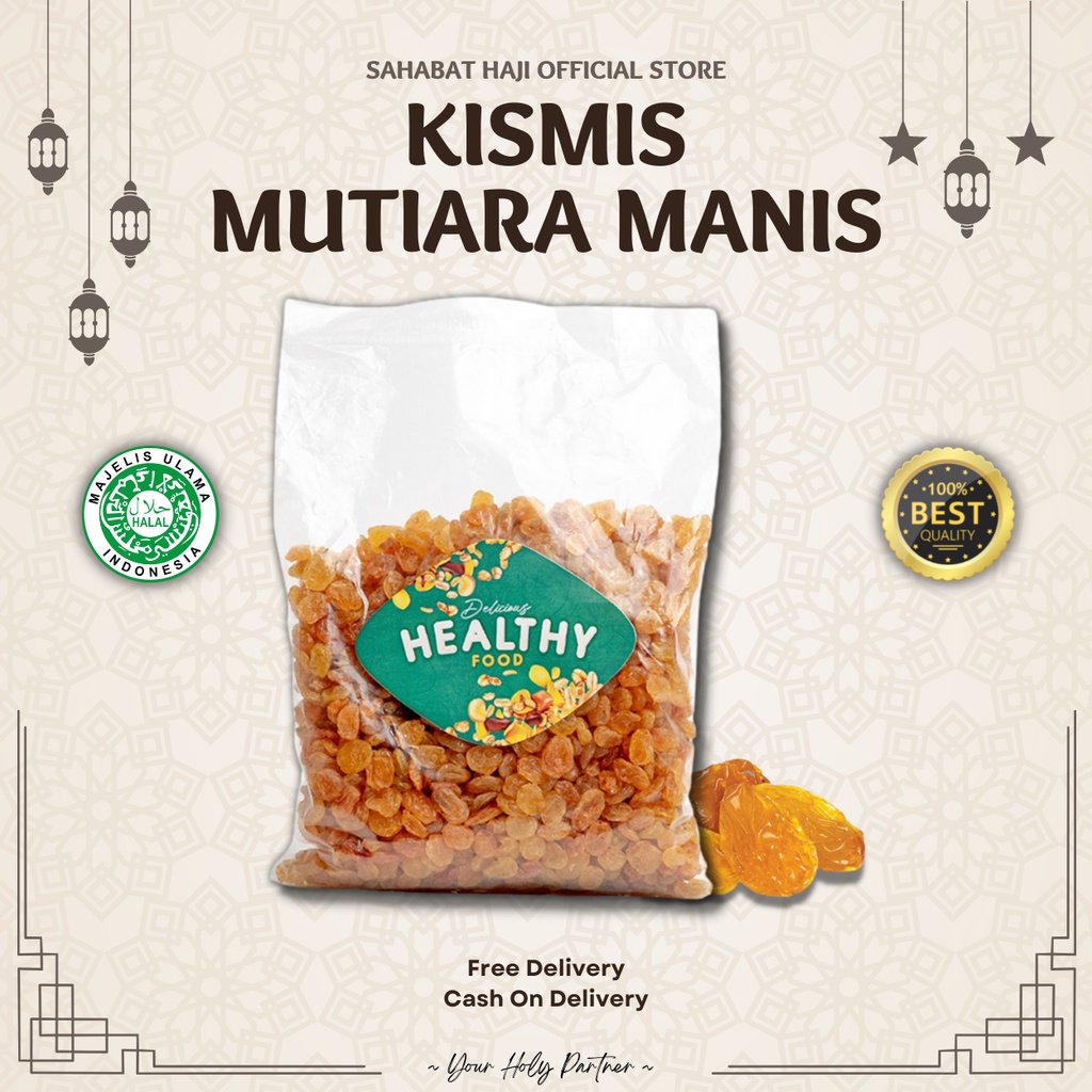 

Kismis Mutiara Manis Simin 500 gram Premium - Hampers Oleh-Oleh Haji