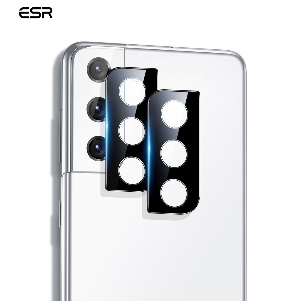 Esr 2pcs Lapisan Tempered Glass Pelindung Lensa Kamera Samsung Galaxy S21 / S21Plus / S21 Ultra 5g S21 Ultra