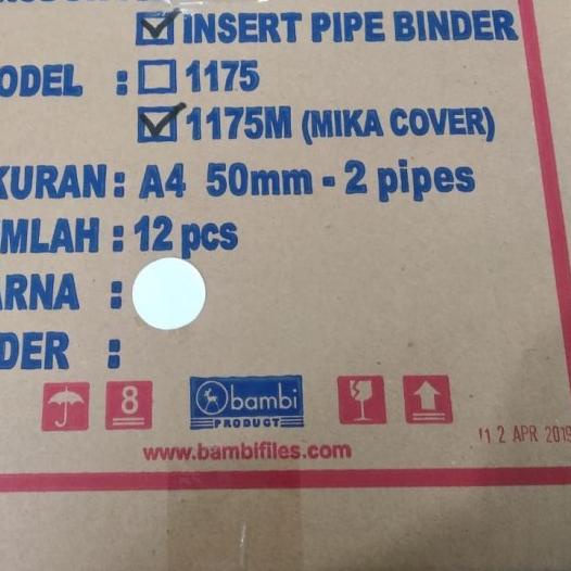 

✾ Odner 50mm pipe binder Bambi 1175 - Grey ☚